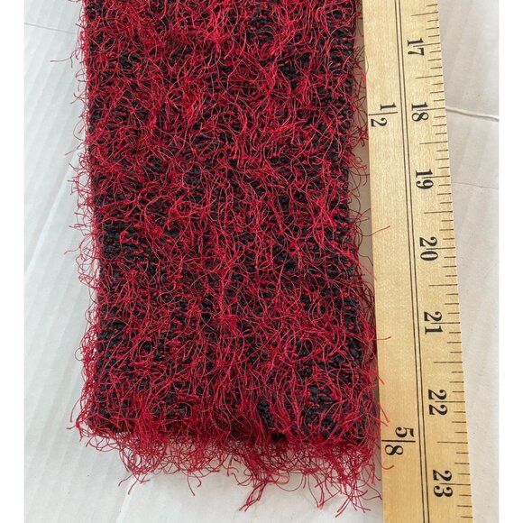 Karen Kane Lifestyle Red & Black Textured Long Sleeve Knit Sweater Size L Y2K - Picture 9 of 9